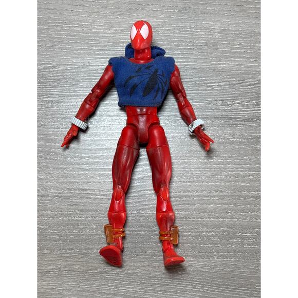 Marvel Other - Marvel Scarlet Spider- Spider-Man Action Figure- Blue Hoodie- 2001- EUC